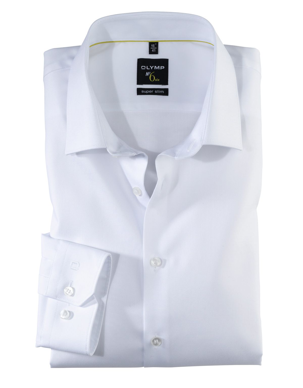 Белая рубашка OLYMP из твила, классика, супер слим | купить в интернет-магазине Olymp-Men