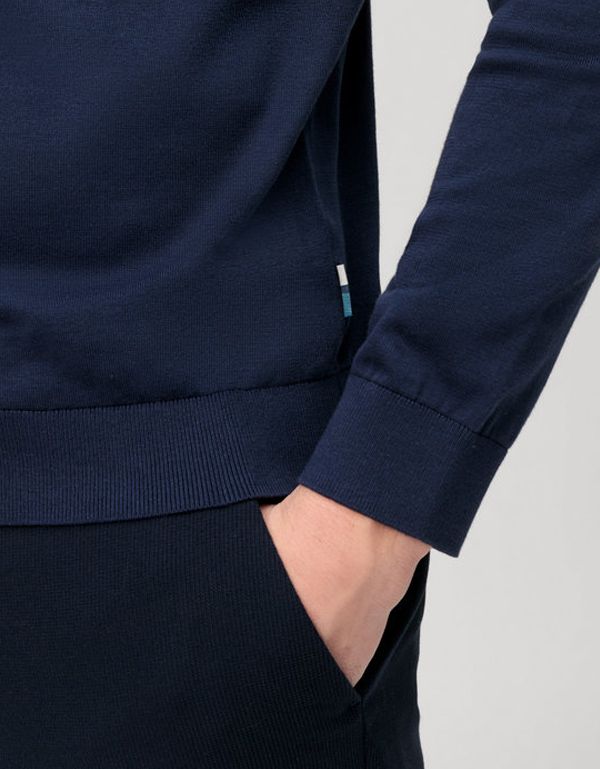 Водолазка мужская синяя OLYMP из хлопка | купить в интернет-магазине Olymp-Men