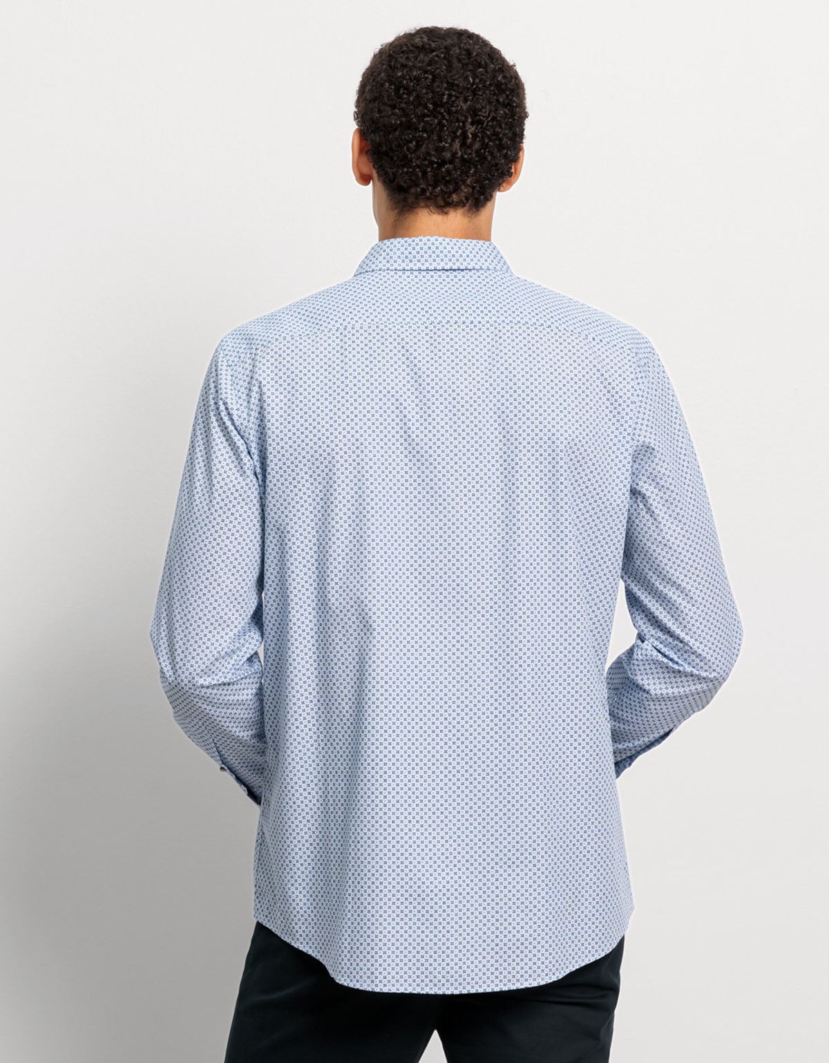 Рубашка мужская OLYMP хлопковая с принтом | купить в интернет-магазине Olymp-Men