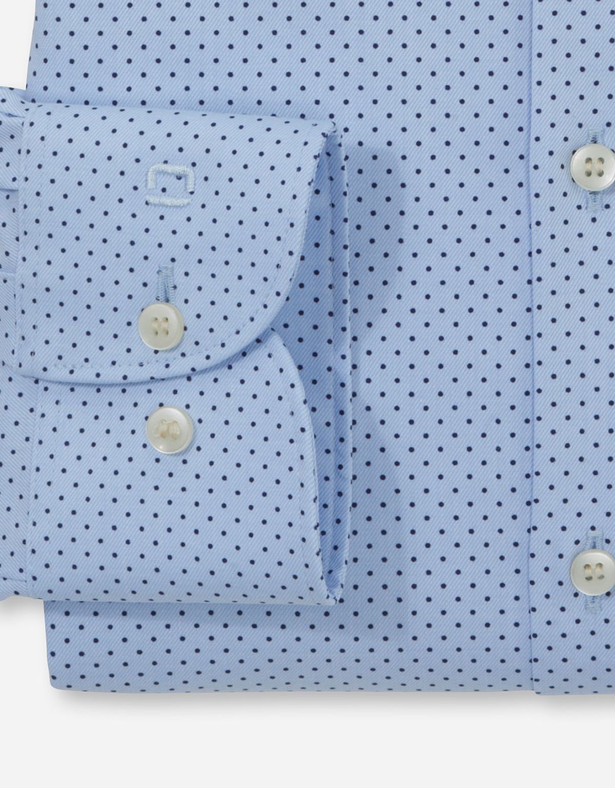 Рубашка мужская голубая в горох OLYMP, body fit, климат-контроль | купить в интернет-магазине Olymp-Men