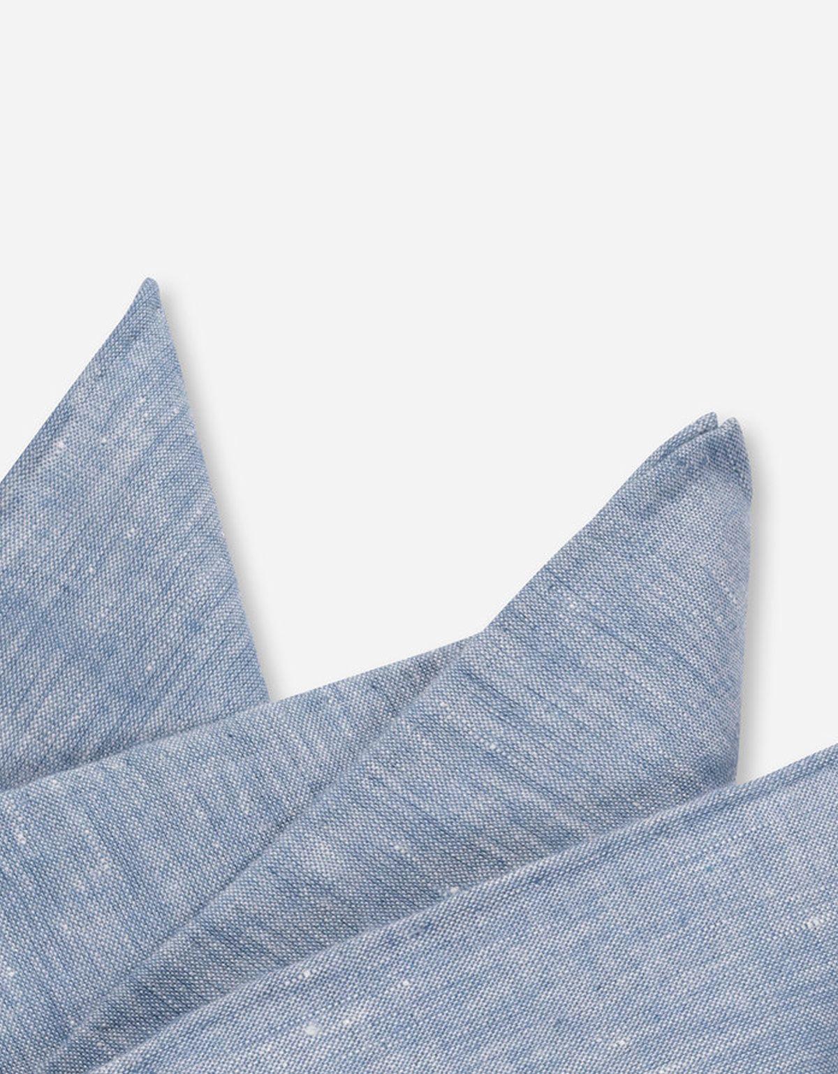 Синий хлопковый платок в нагрудный карман пиджака | купить в интернет-магазине Olymp-Men