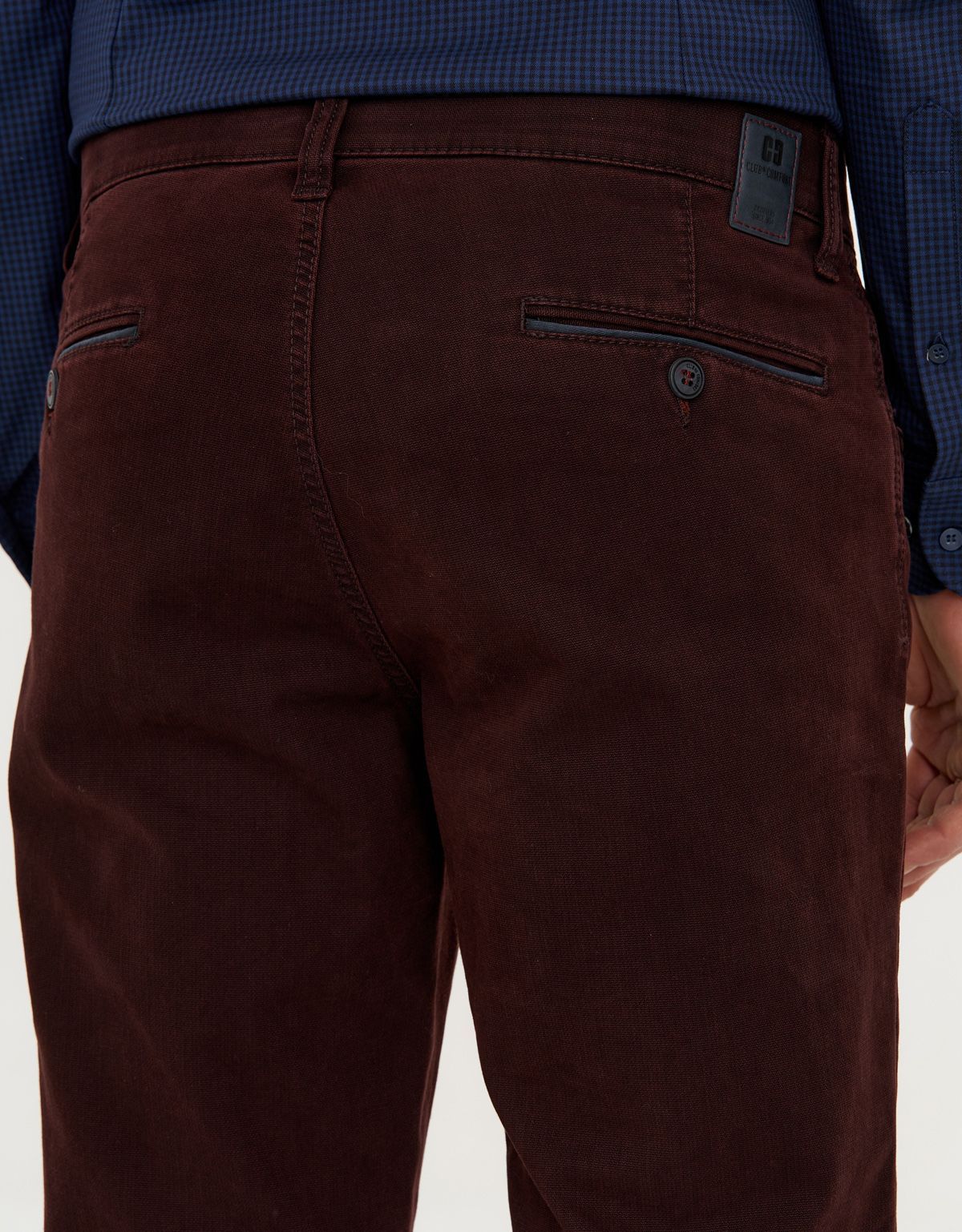 Брюки мужские тёплые бордовые со стрейчем Club of Comfort | купить в интернет-магазине Olymp-Men