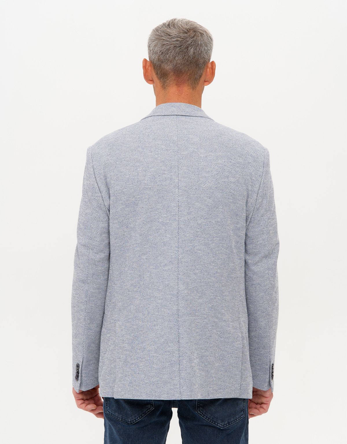 Пиджак трикотажный Roy Robson голубой меланж | купить в интернет-магазине Olymp-Men