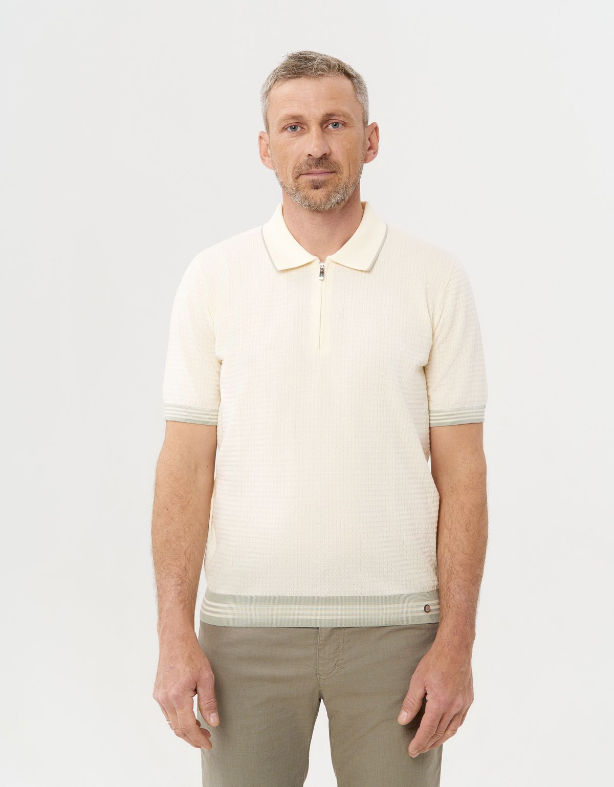 Поло мужское вязаное на молнии Gratude | купить в интернет-магазине Olymp-Men