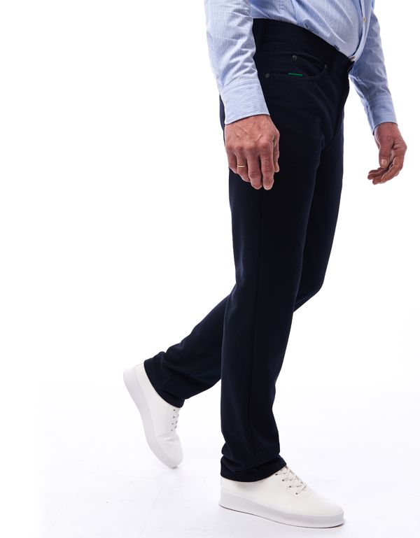 Брюки синие мужские трикотажные Club Of Comfort, прямые | купить в интернет-магазине Olymp-Men
