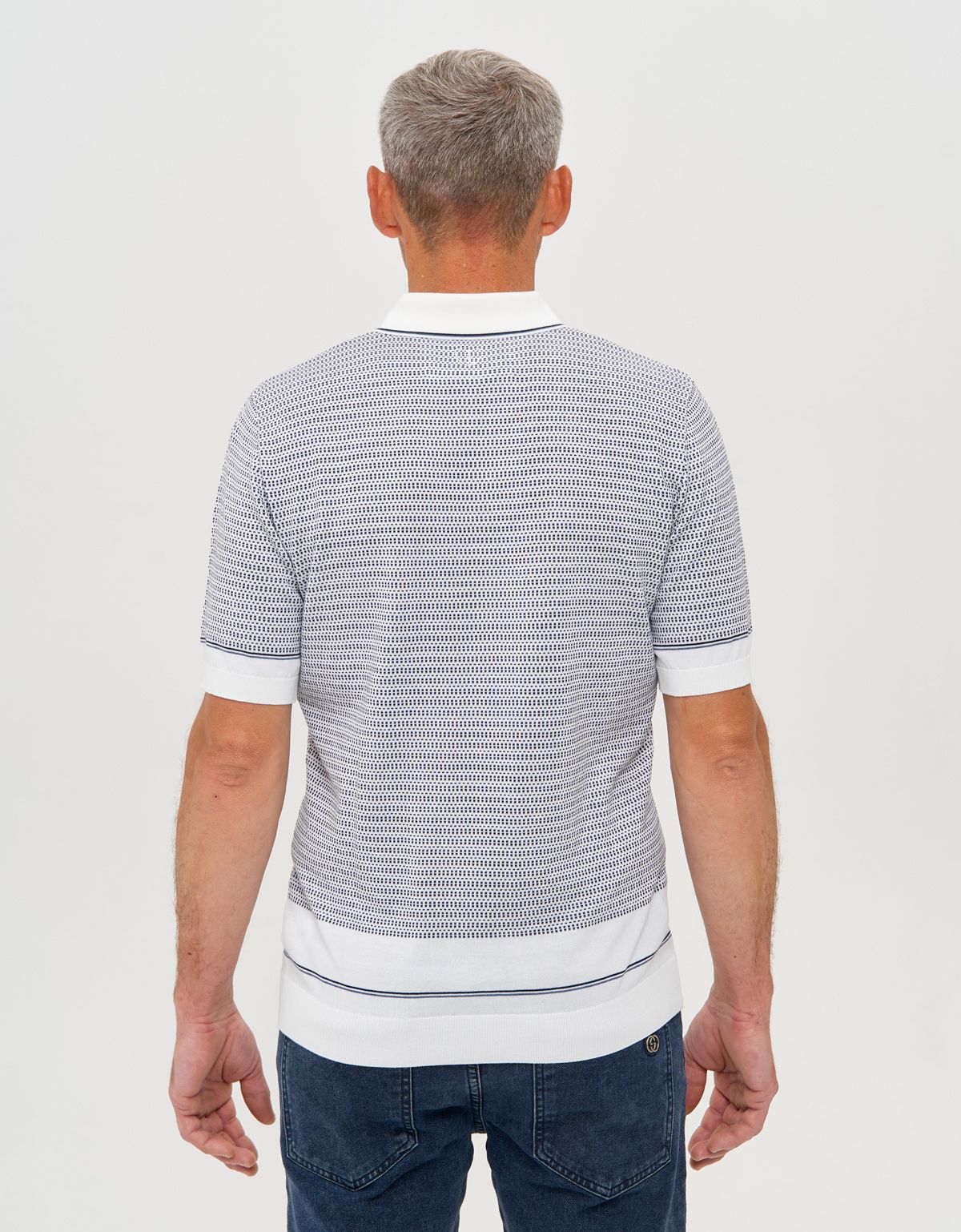 Поло мужское с рисунком на пуговицах Gtatude | купить в интернет-магазине Olymp-Men