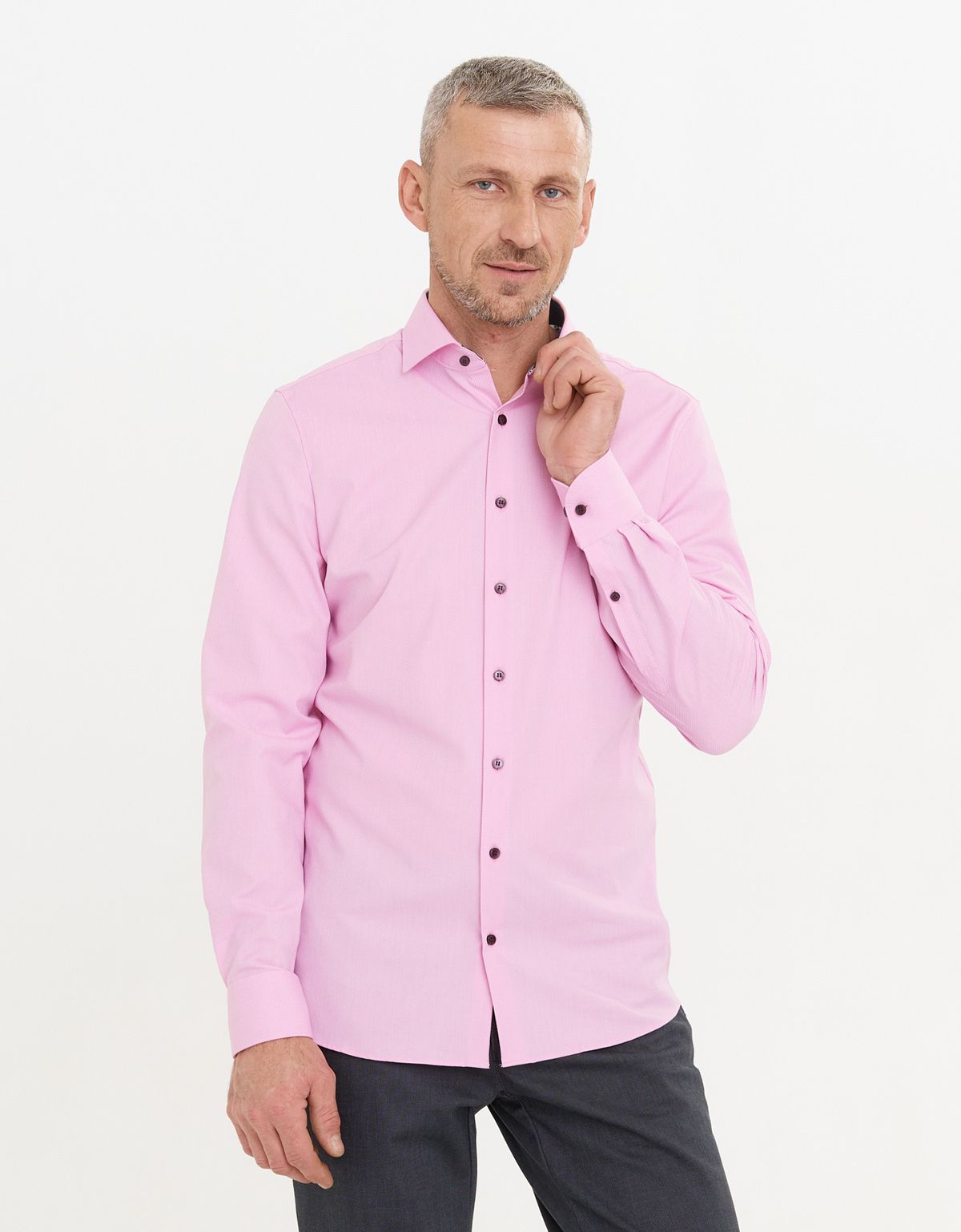 Рубашка мужская с длинным рукавом OLYMP 24/7, климат-контроль, body fit | купить в интернет-магазине Olymp-Men