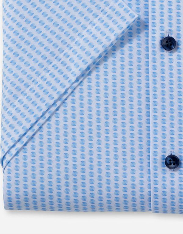 Рубашка мужская трикотажная с рисунком OLYMP 24/7, body fit