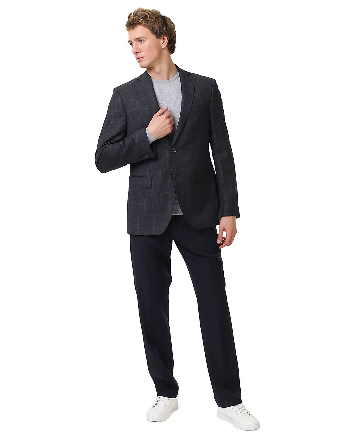 Классический пиджак Barutti в клетку, шерсть 120`S | купить в интернет-магазине Olymp-Men