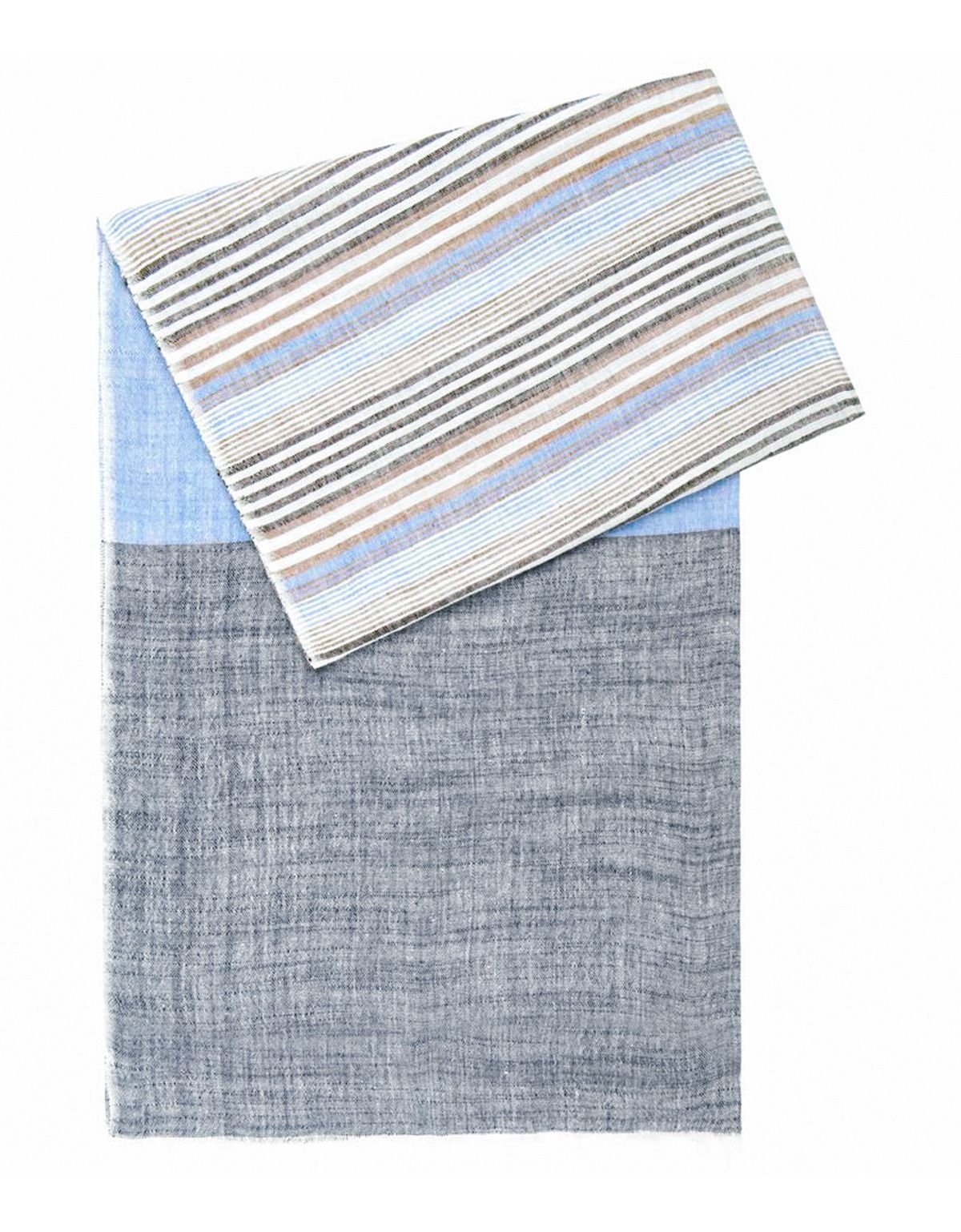 Шарф Lindenmann хлопковый в полоску | купить в интернет-магазине Olymp-Men