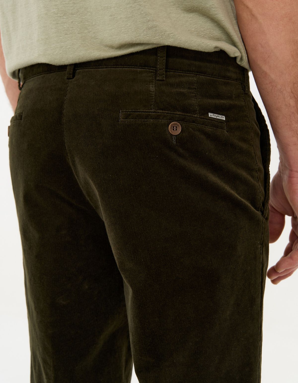 Брюки вельветовые зелёные w.Wegener | купить в интернет-магазине Olymp-Men