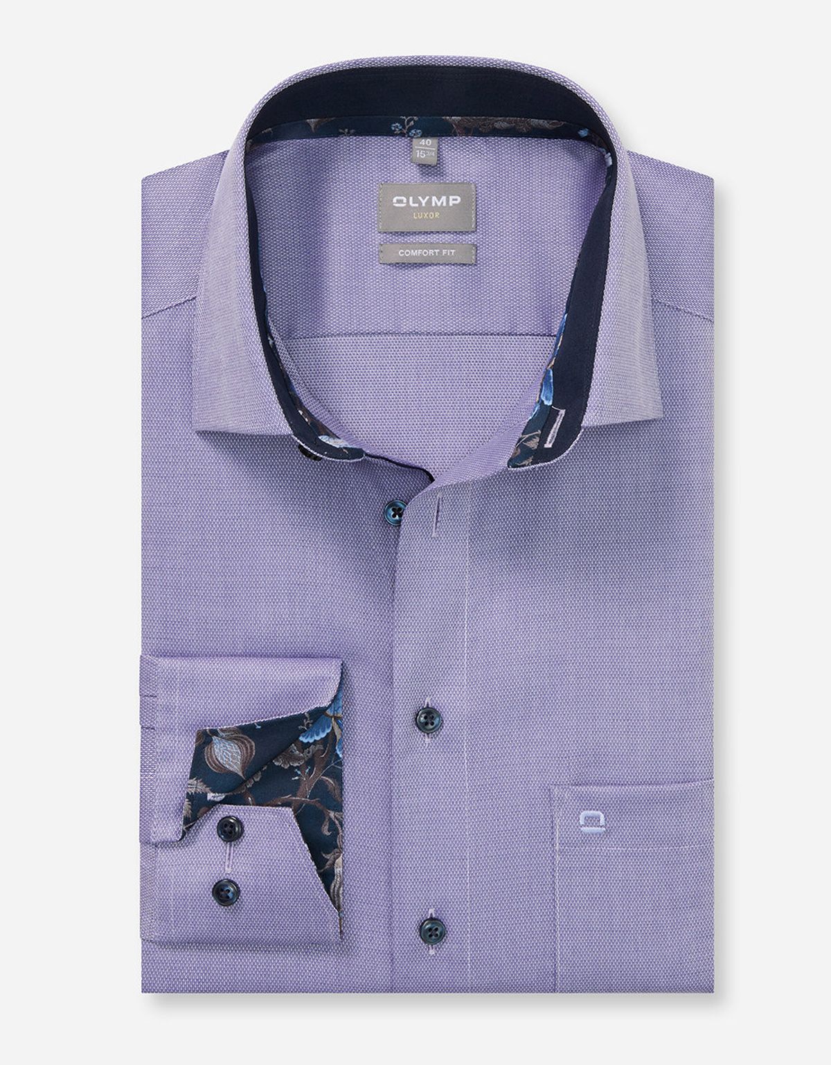 Рубашка мужская классическая OLYMP Luxor, comfort fit[ФИОЛЕТОВЫЙ]