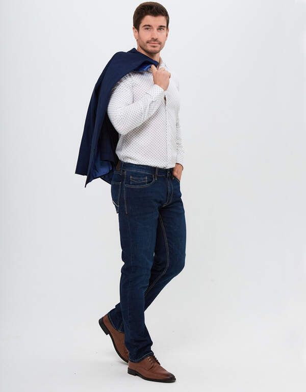 Сорочка мужская PLATIN, slim fit, артикул 1094-100UF-PLT