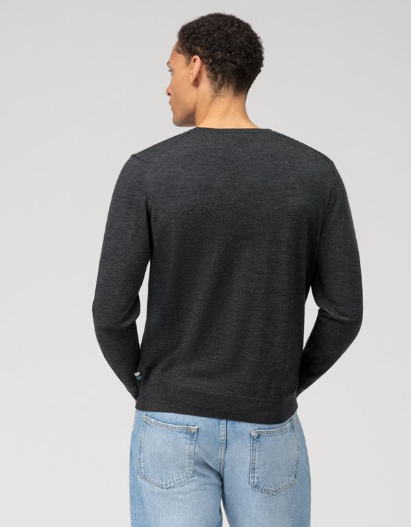 Джемпер шерстяной мужской OLYMP с круглым вырезом | интернет-магазин Olymp-Men