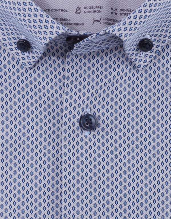 Рубашка с рисунком OLYMP Luxor 24/7, modern fit, климат-контроль | купить в интернет-магазине Olymp-Men