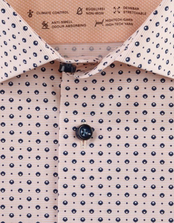 Рубашка с рисунком OLYMP Luxor 24/7 климат-контроль, modern fit