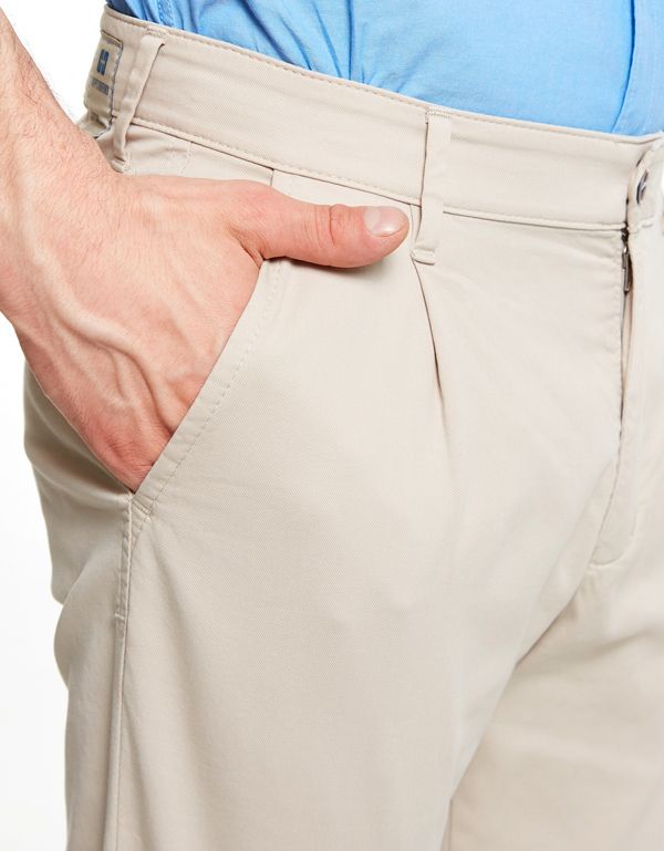 Брюки бежевые мужские Club Of Comfort зауженные | купить в интернет-магазине Olymp-Men