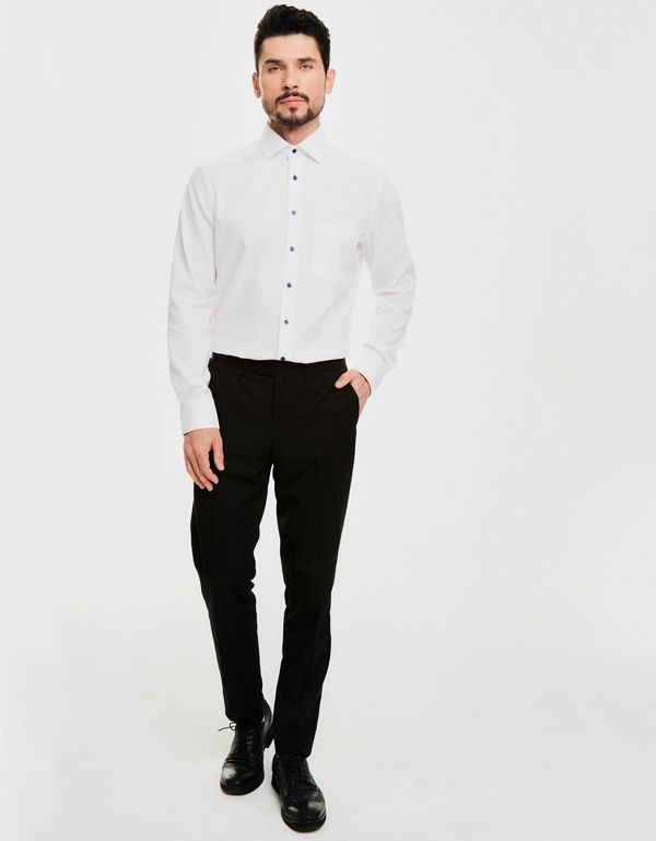 Сорочка мужская классическая OLYMP Luxor, modern fit, фактурная ткань | купить в интернет-магазине Olymp-Men