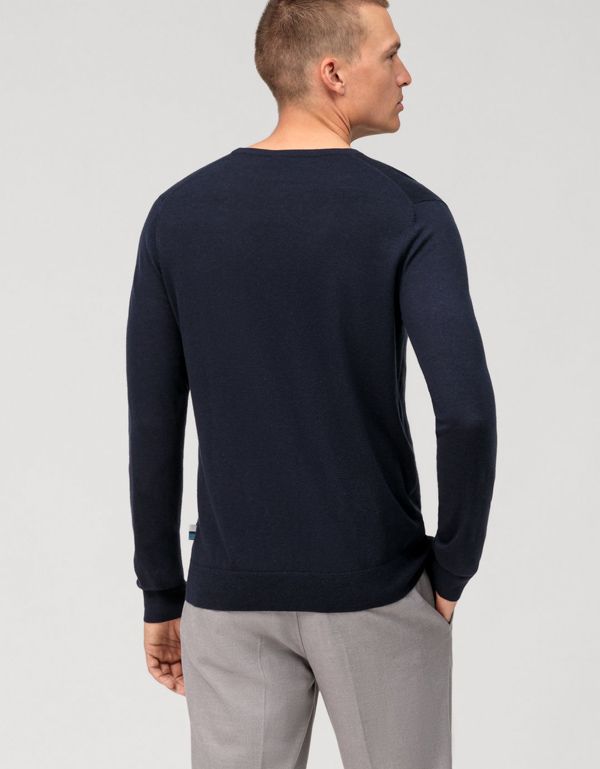 Джемпер мужской OLYMP, шерсть с шёлком, body fit | интернет-магазин Olymp-Men