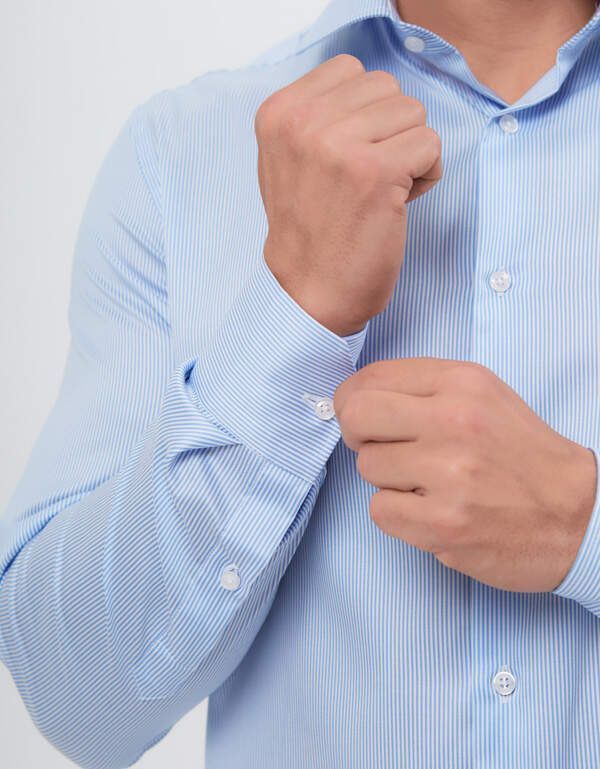 Рубашка мужская PLATIN в полоску, regular fit | интернет-магазин Olymp-Men