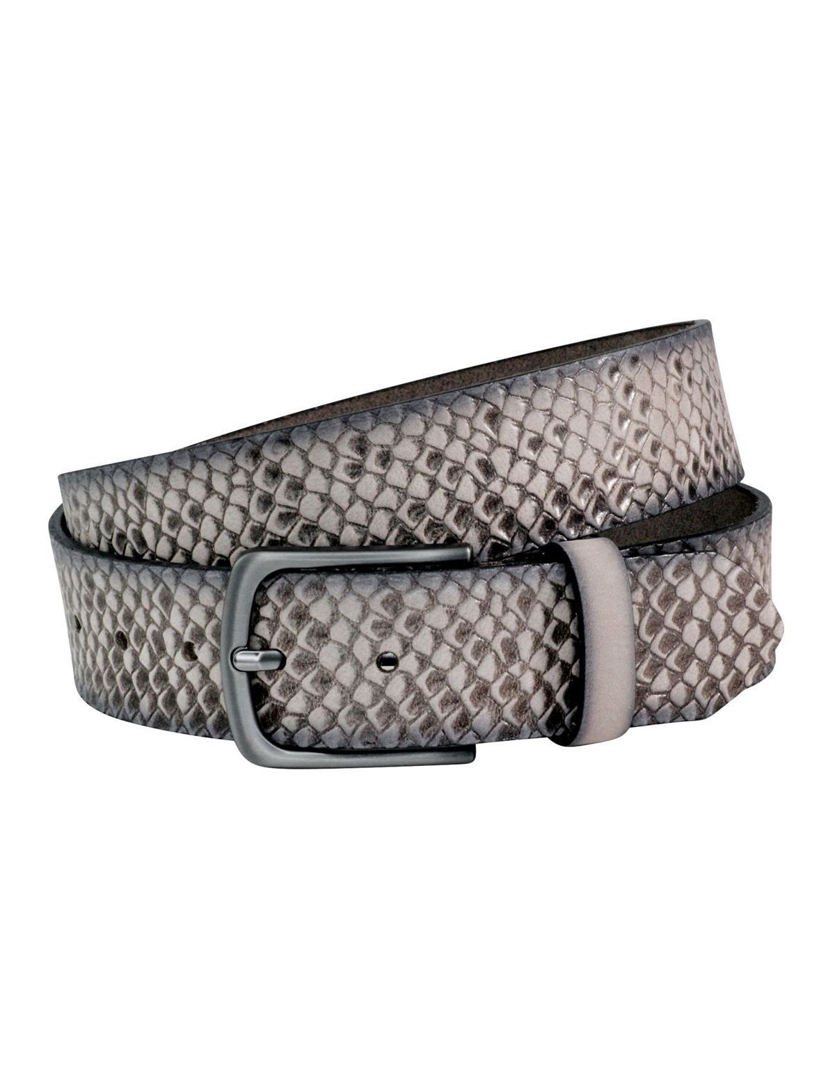 Ремень мужской Lindenmann с тиснением мужские | купить в интернет-магазине Olymp-Men