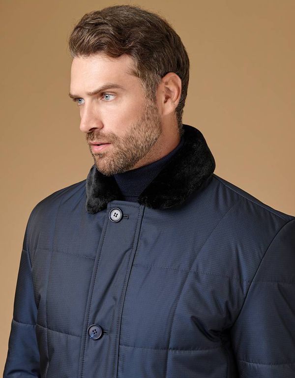 Куртка мужская Bazioni утепленная с меховым воротником | купить в интернет-магазине Olymp-Men