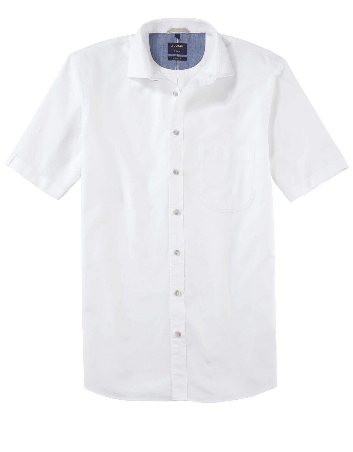 Рубашка мужская белая OLYMP Casual, modern fit[БЕЛЫЙ]
