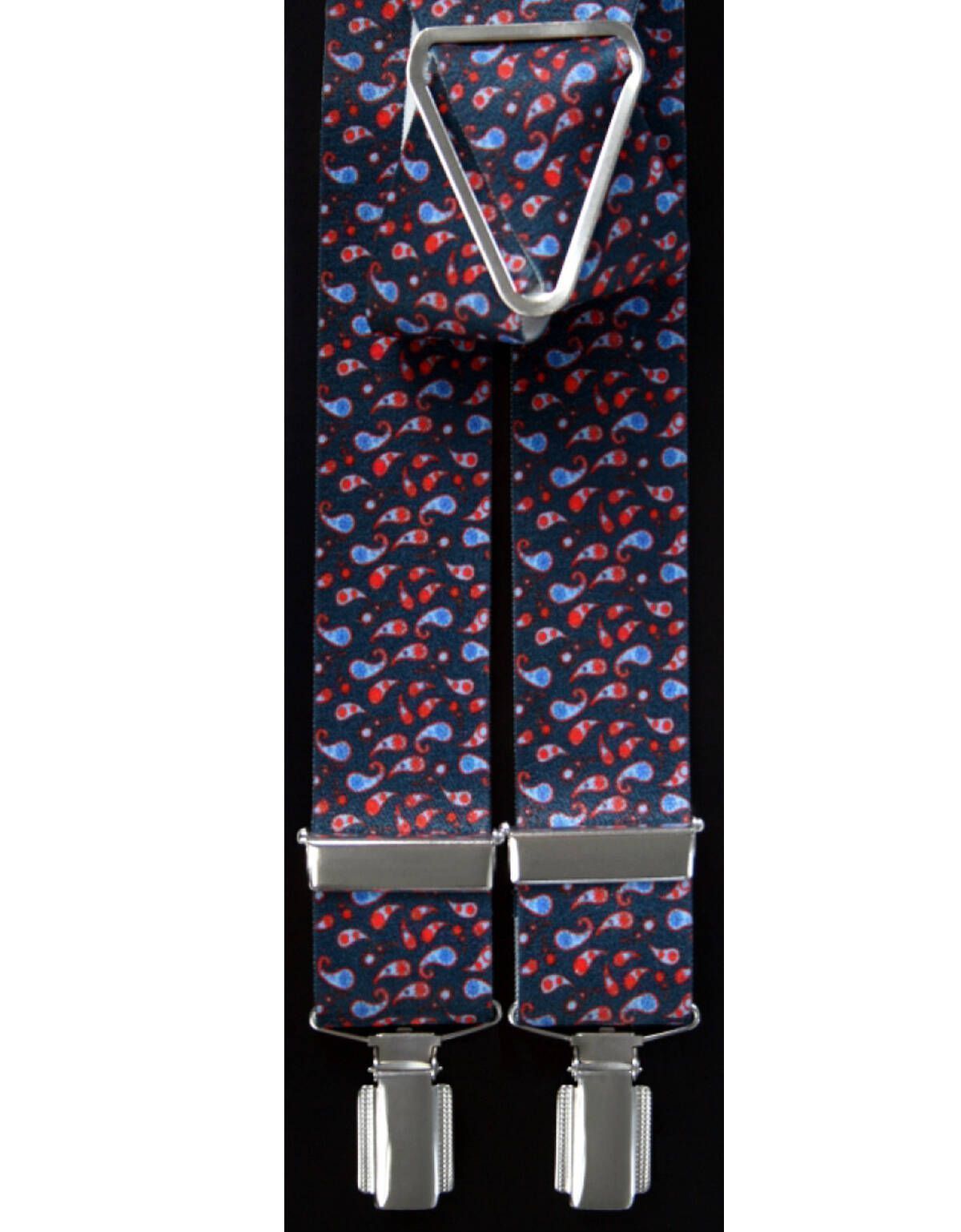 Подтяжки Lindenmann с рисунком огурцы на синем фоне | купить в интернет-магазине Olymp-Men