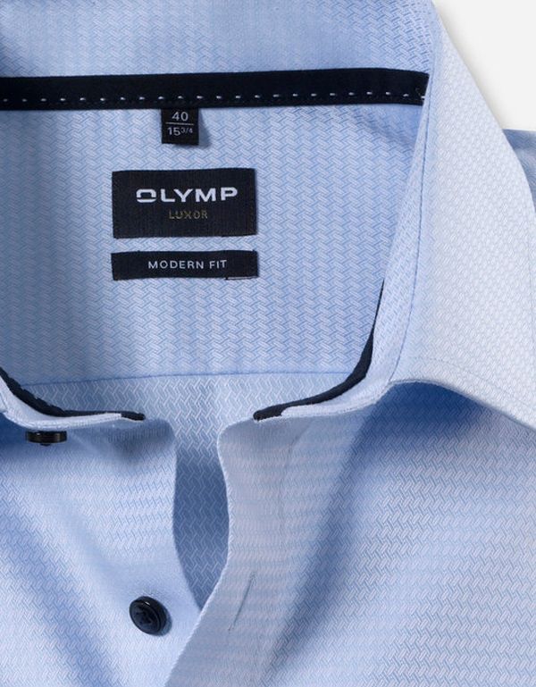 Сорочка классическая OLYMP Luxor, modern fit, фактурная ткан | купить в интернет-магазине Olymp-Men