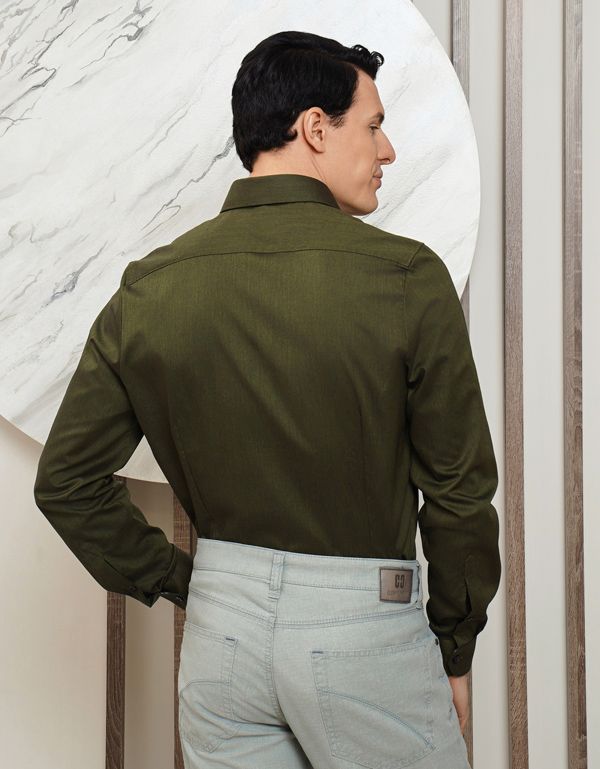 Рубашка классическая OLYMP длинный рукав, body fit | купить в интернет-магазине Olymp-Men