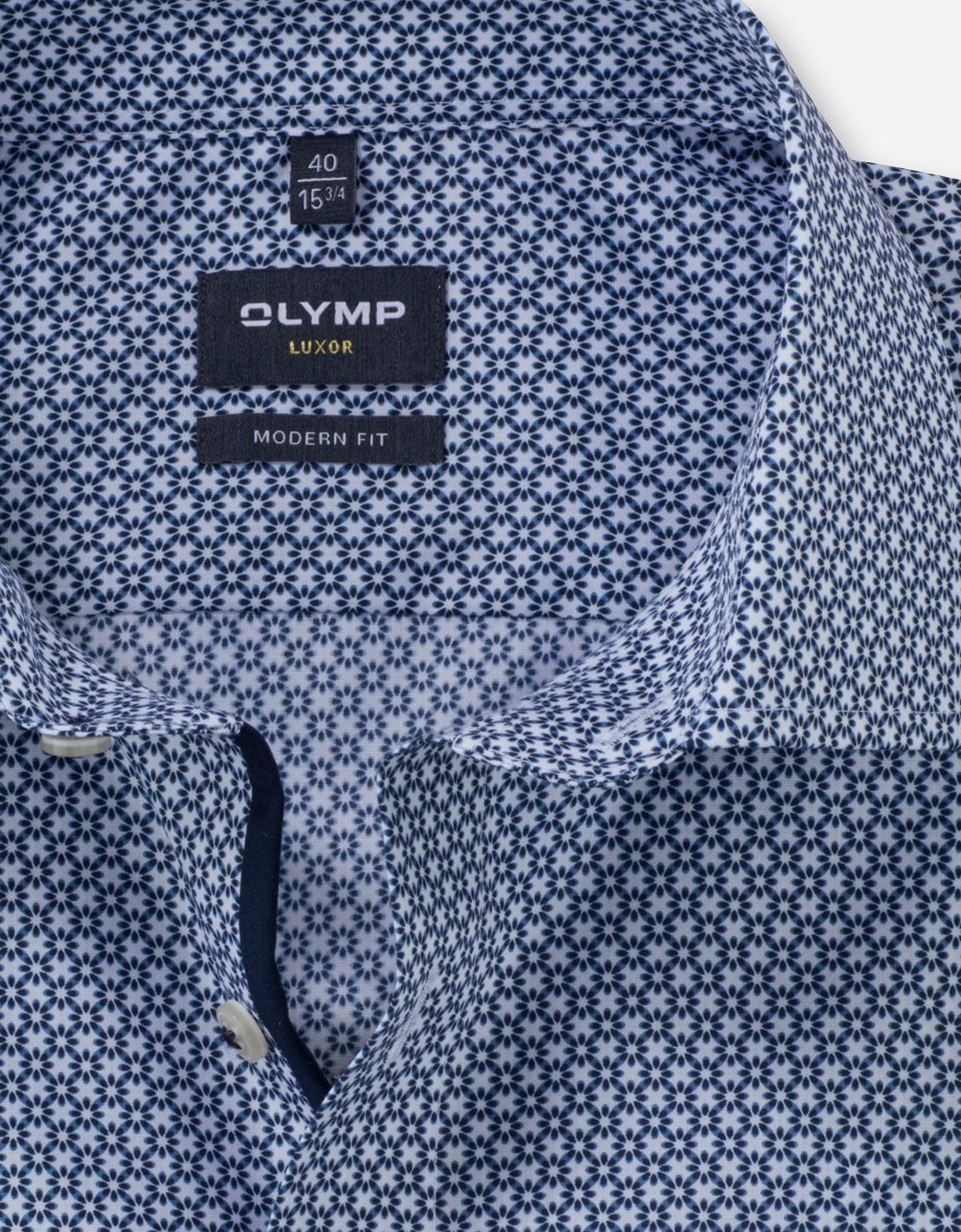 Рубашка с рисунком OLYMP Luxor, modern fit на высокий рост | купить в интернет-магазине Olymp-Men