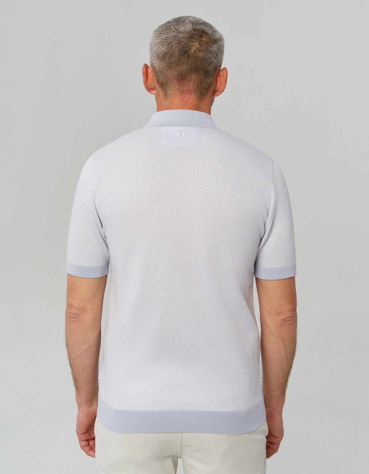 Поло голубое мужское на кнопках Gratude | купить в интернет-магазине Olymp-Men