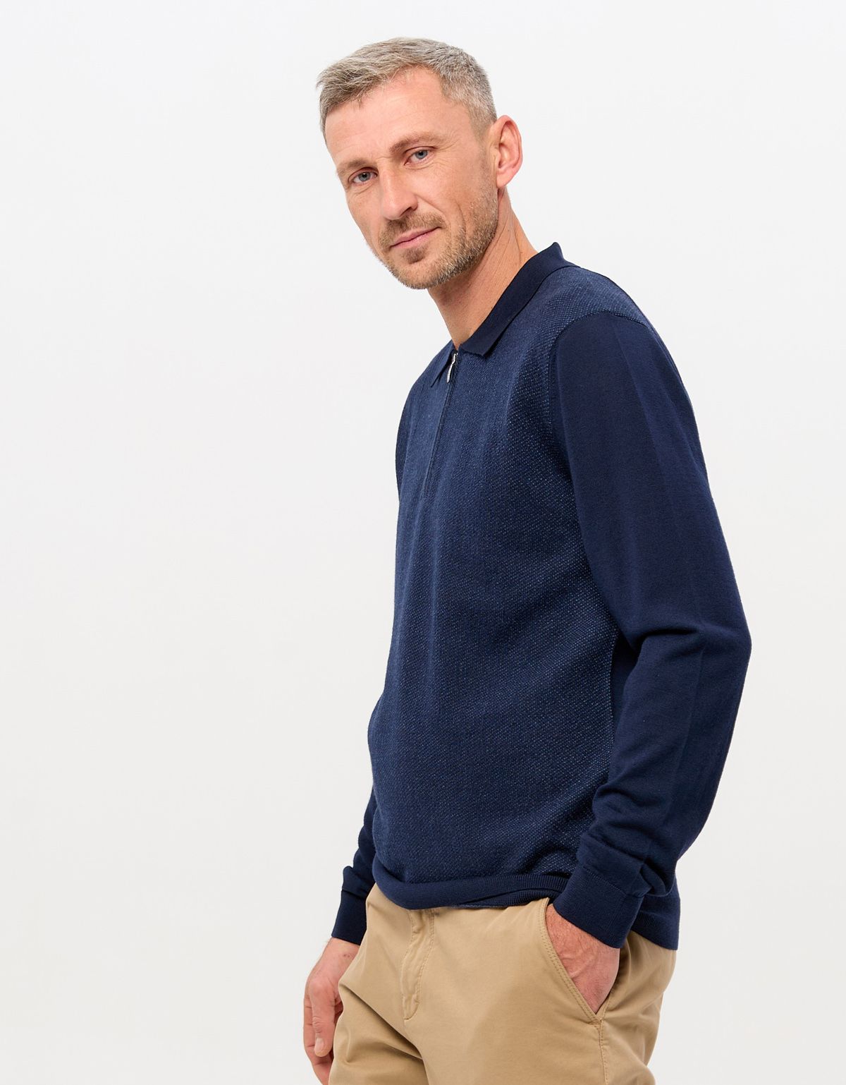 Поло мужское Gratude на молнии | купить в интернет-магазине Olymp-Men