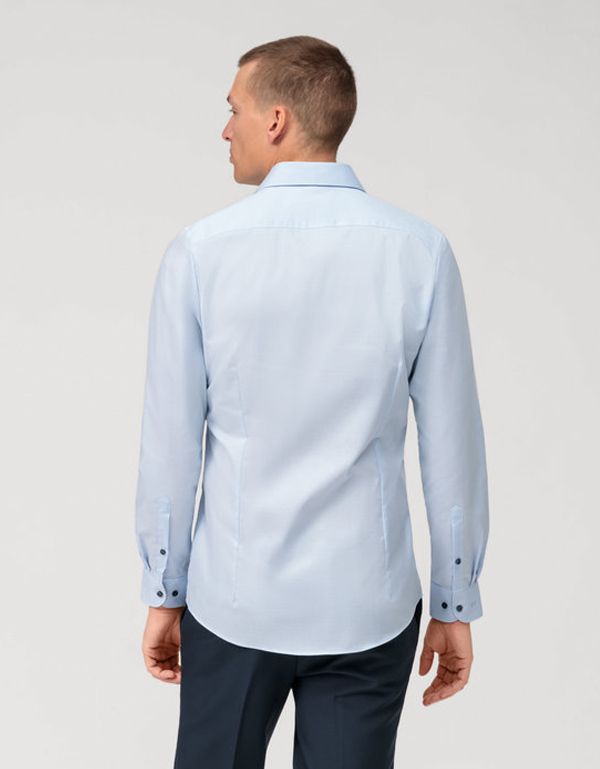 Рубашка голубая мужская OLYMP Level Five, body fit | купить в интернет-магазине Olymp-Men