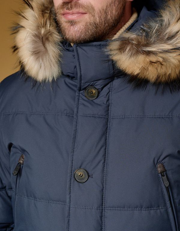 Куртка-пуховик мужская BAZIONI с капюшоном | купить в интернет-магазине Olymp-Men