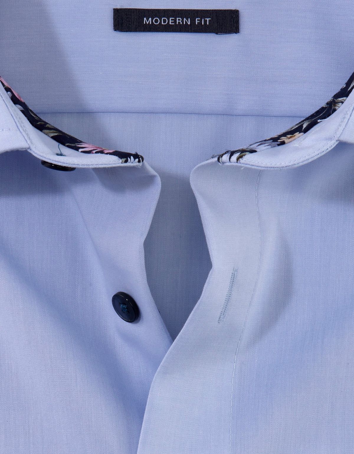 Рубашка голубая мужская OLYMP Luxor, modern fit, на высокий рост | купить в интернет-магазине Olymp-Men