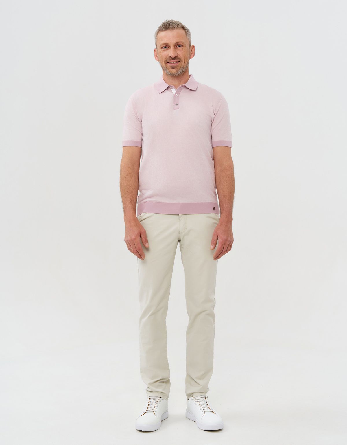 Поло розовое мужское на кнопках Gratude | купить в интернет-магазине Olymp-Men