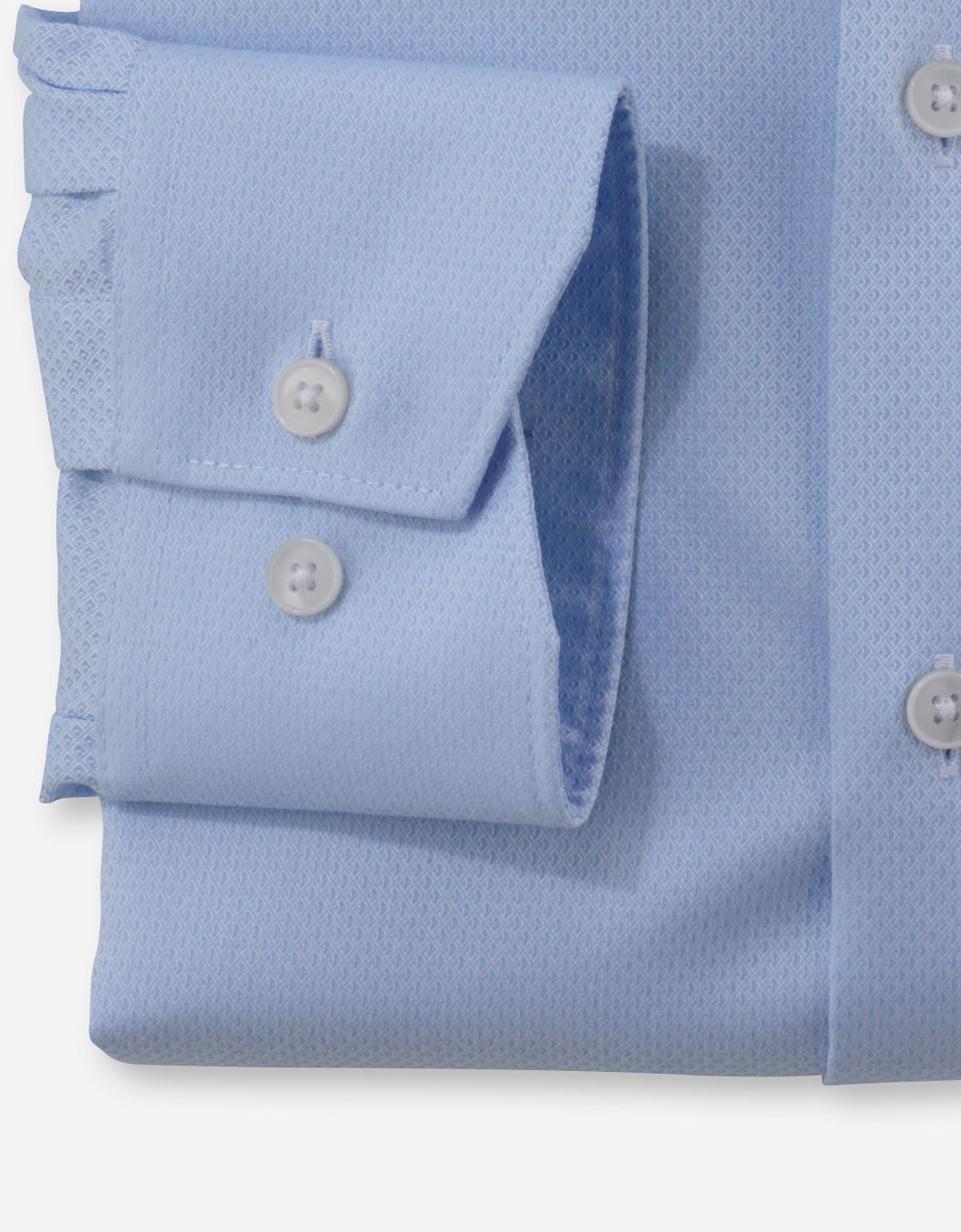 Сорочка мужская голубая OLYMP Luxor, modern fit, фактурная ткань | купить в интернет-магазине Olymp-Men