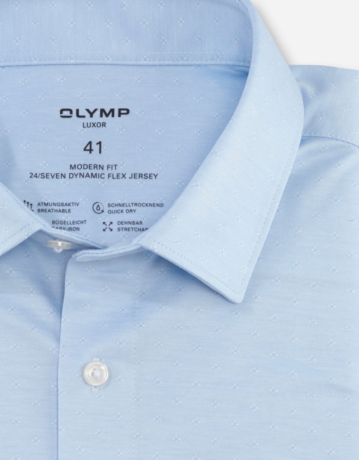 Рубашка трикотажная мужская OLYMP Luxor 24/7, modern fit | купить в интернет-магазине Olymp-Men