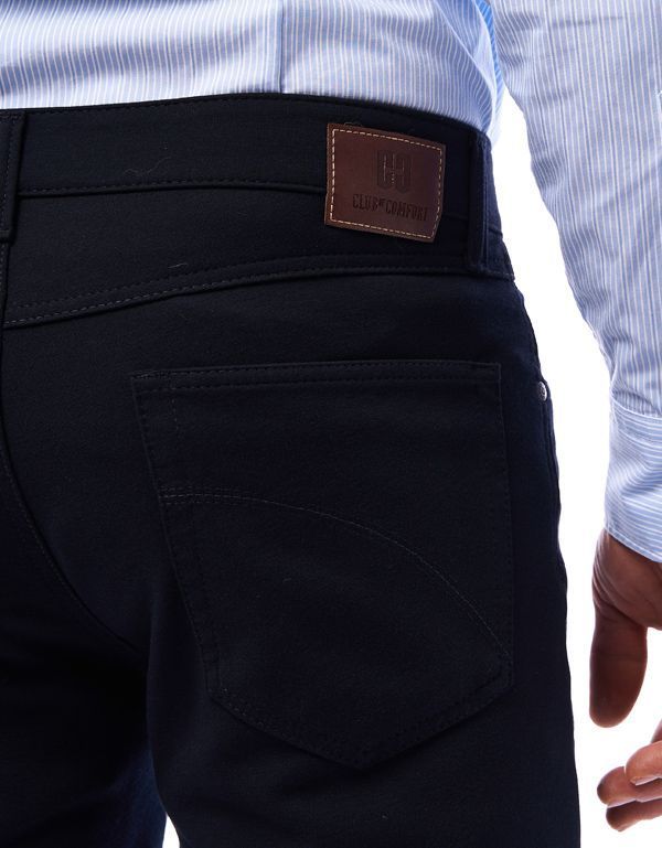 Брюки синие мужские трикотажные Club Of Comfort, прямые | купить в интернет-магазине Olymp-Men