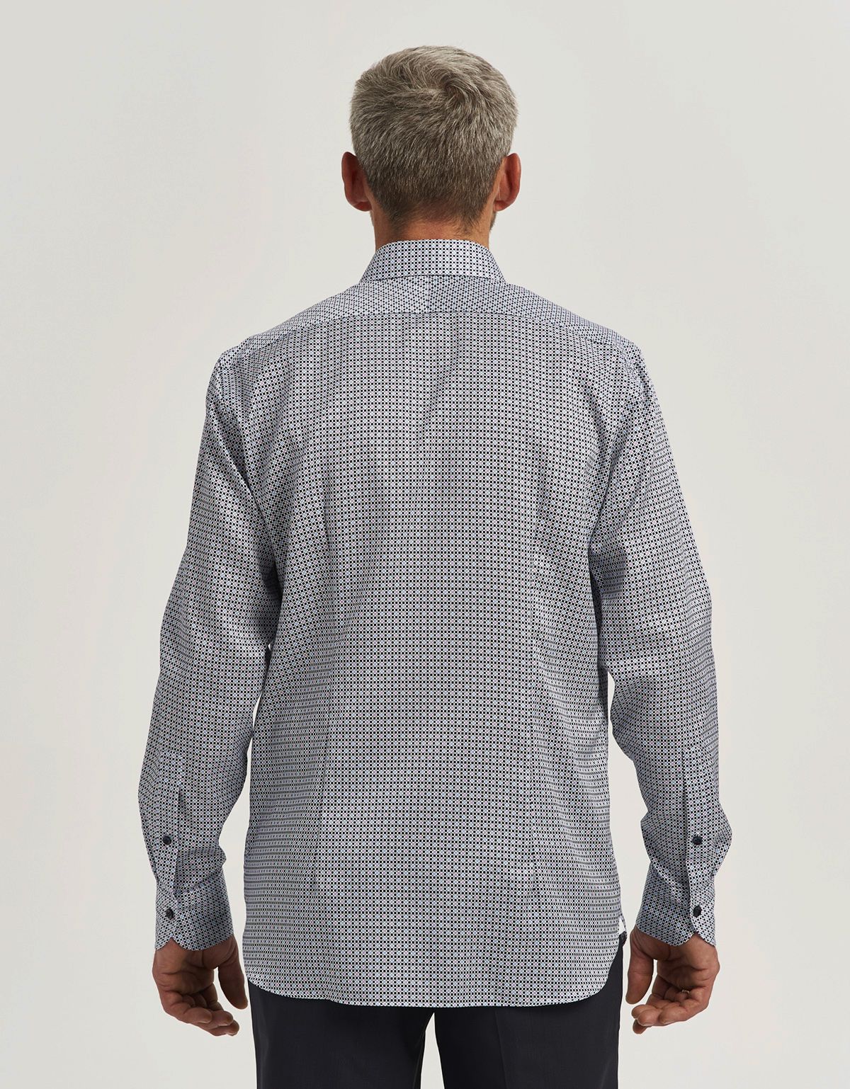 Рубашка мужская Olymp Signature в розовую клетку