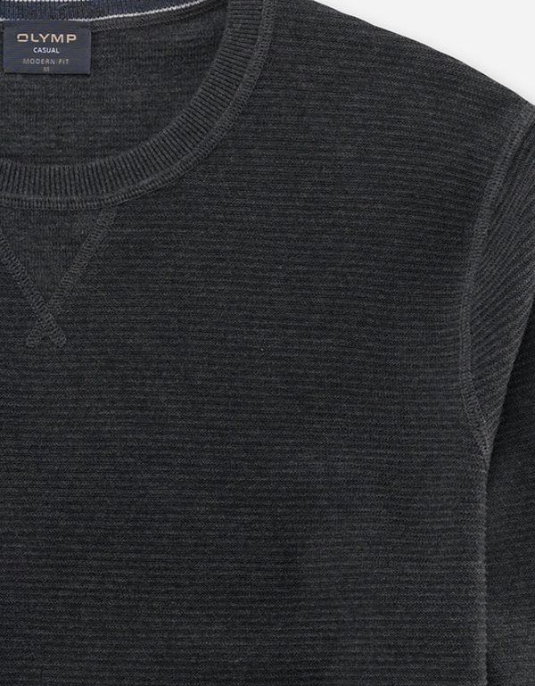 Джемпер мужской тёмно-серый, modern fit | интернет-магазин Olymp-Men