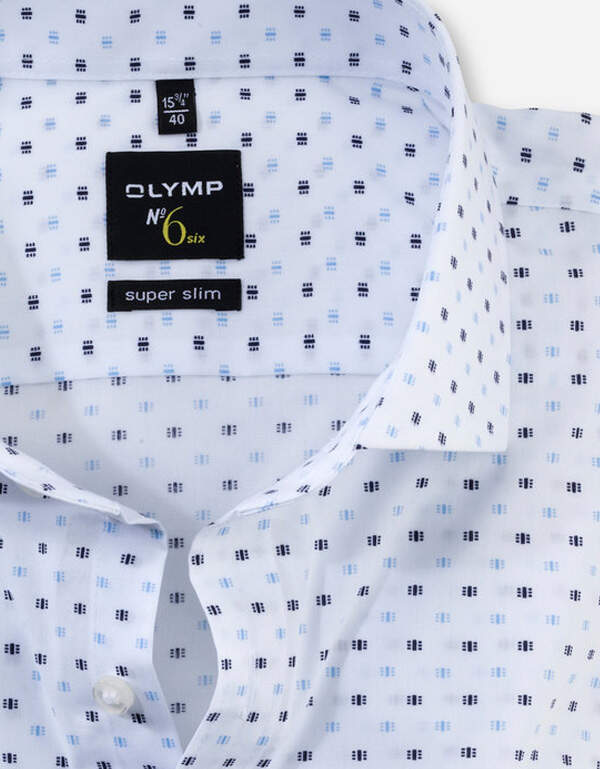 Мужская классическая рубашка OLYMP №6, супер слим | купить в интернет-магазине Olymp-Men
