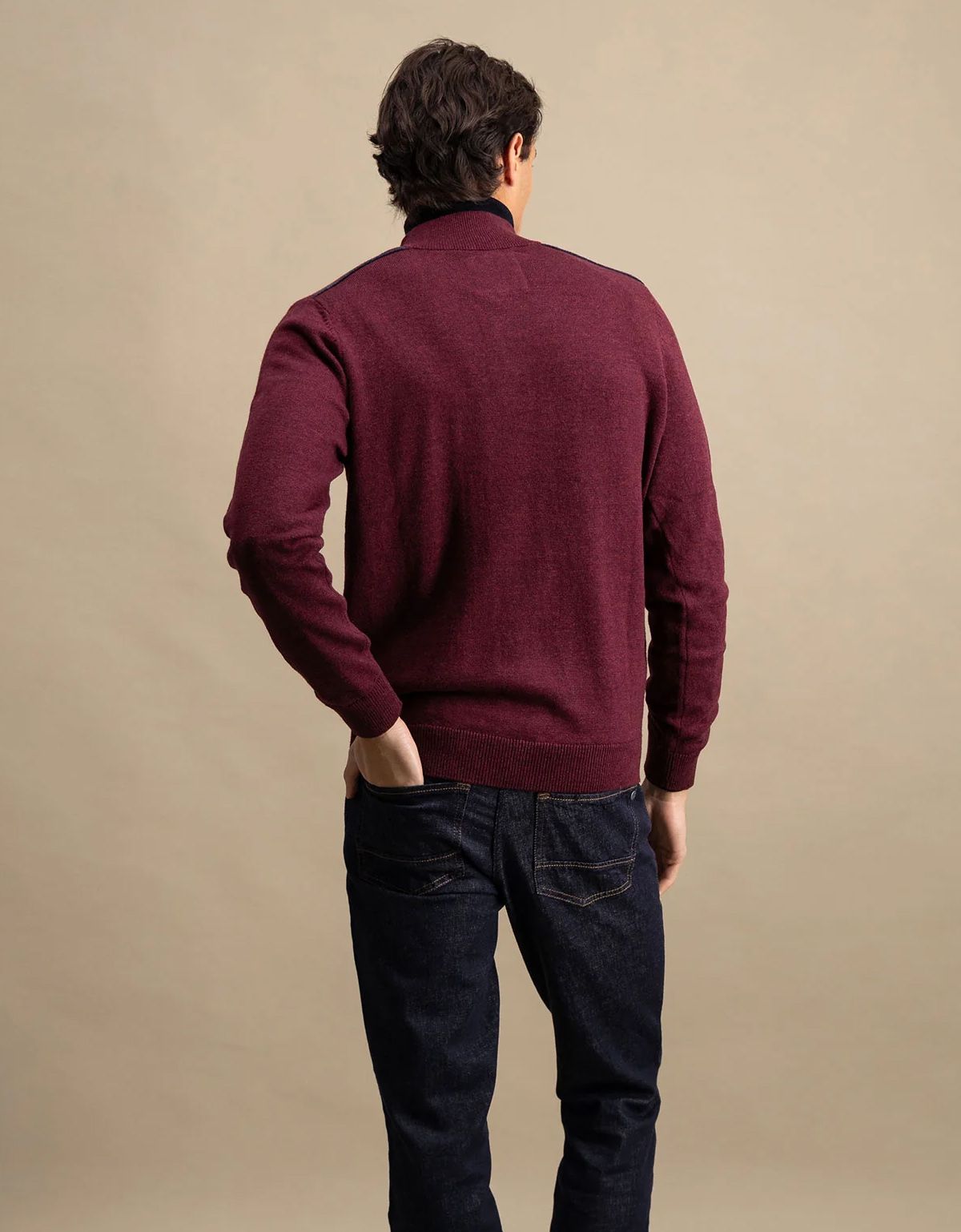 Свитер мужской на молнии и кнопках Fynch-Hatton | купить в интернет-магазине Olymp-Men