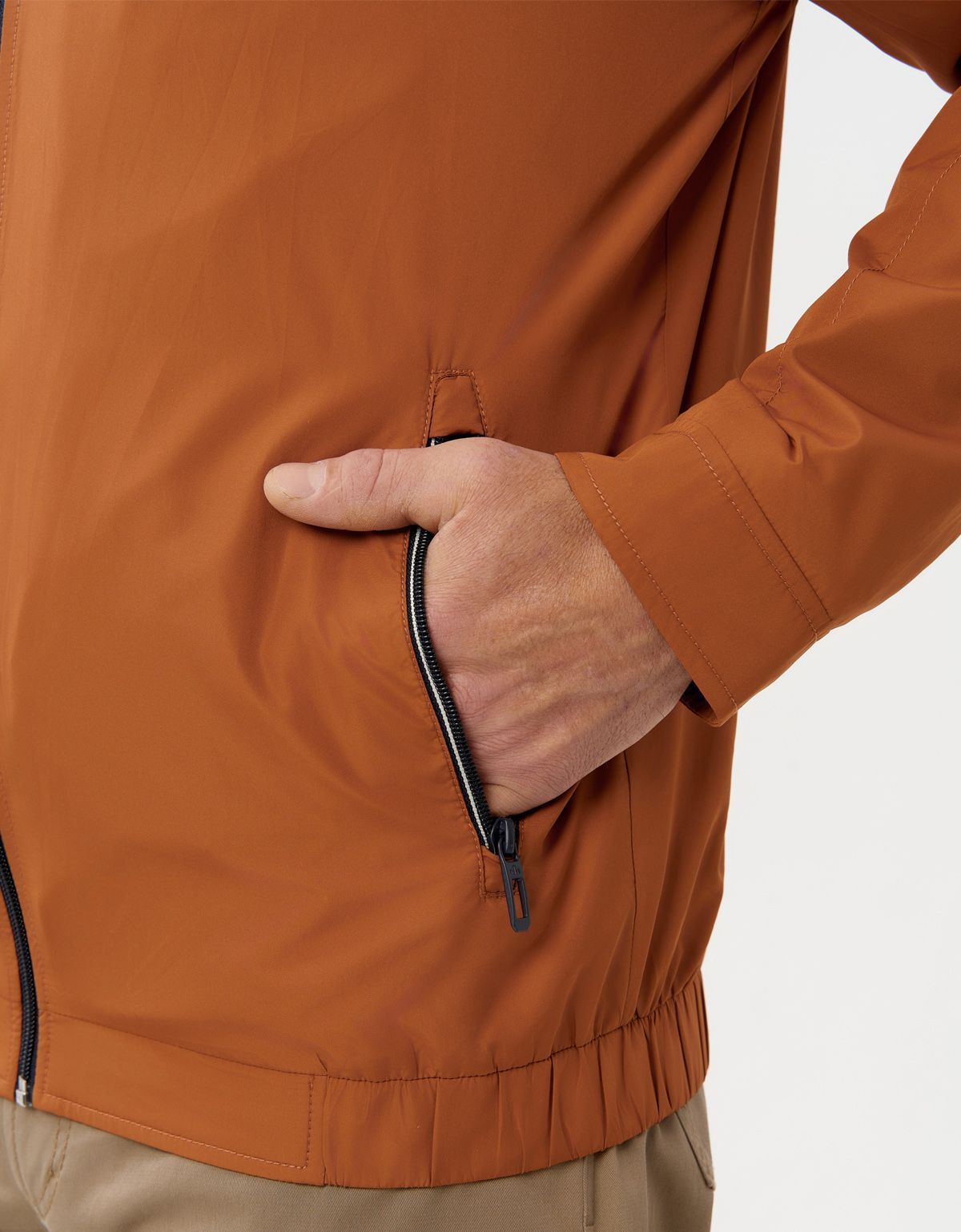 Куртка мужская оранжевая лёгкая New Canadian | купить в интернет-магазине Olymp-Men