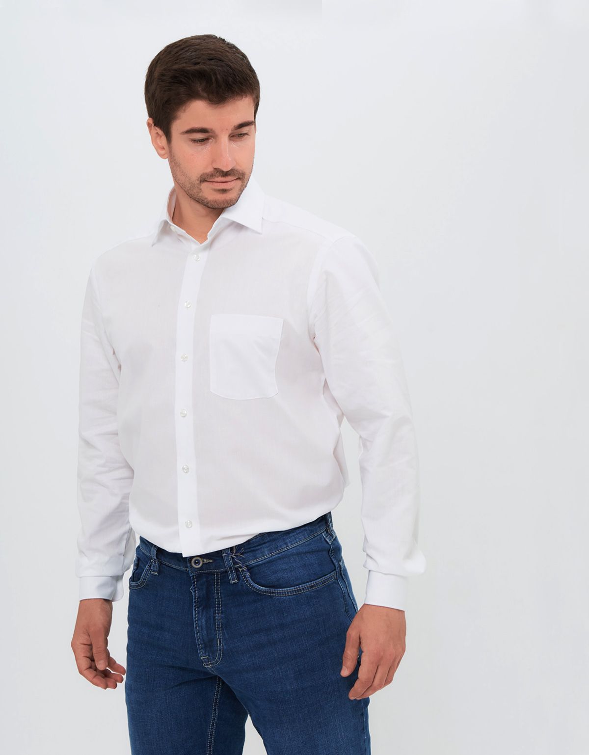 Мужские белые рубашки Royal Class, прямые, комплект 2 шт. | купить в интернет-магазине Olymp-Men