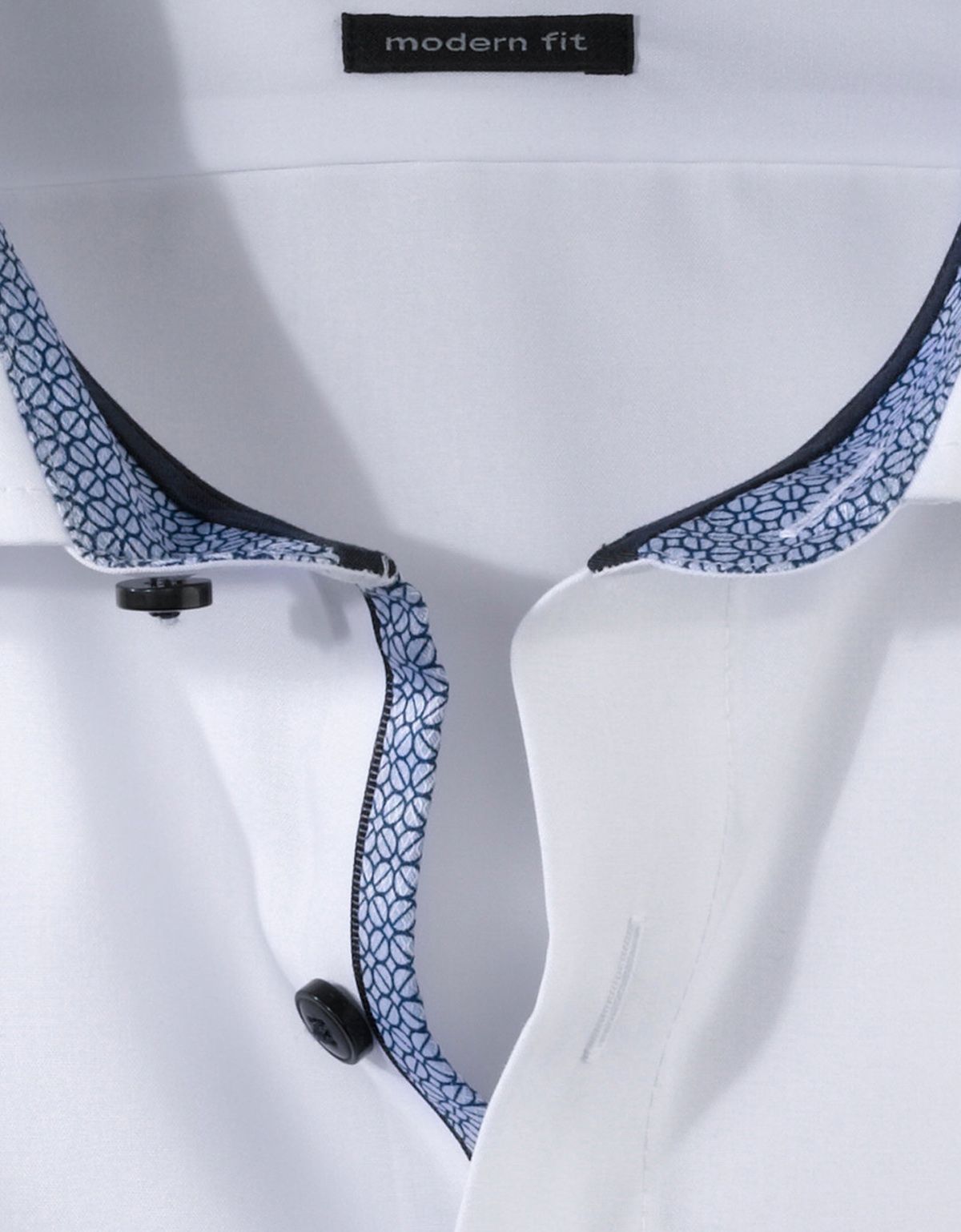 Белая рубашка мужская OLYMP Luxor Modern fit | купить в интернет-магазине Olymp-Men