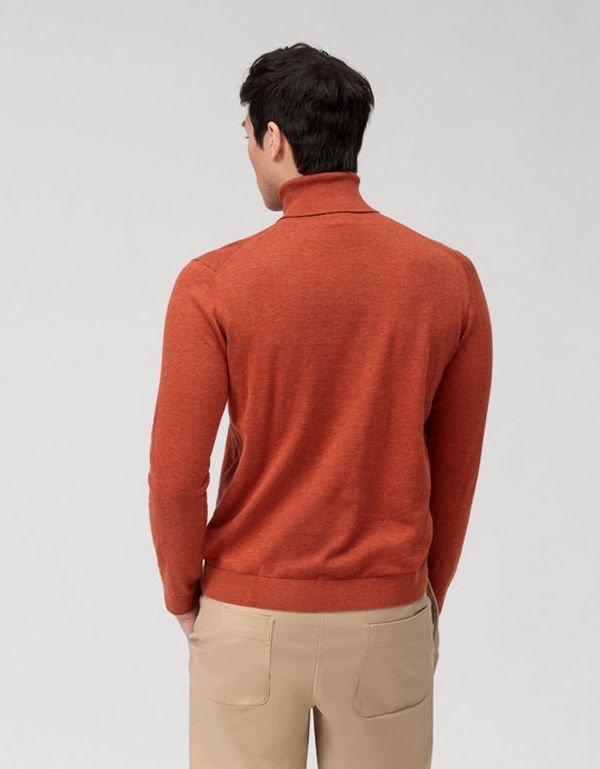 Водолазка мужская оранжевая OLYMP из хлопка | купить в интернет-магазине Olymp-Men