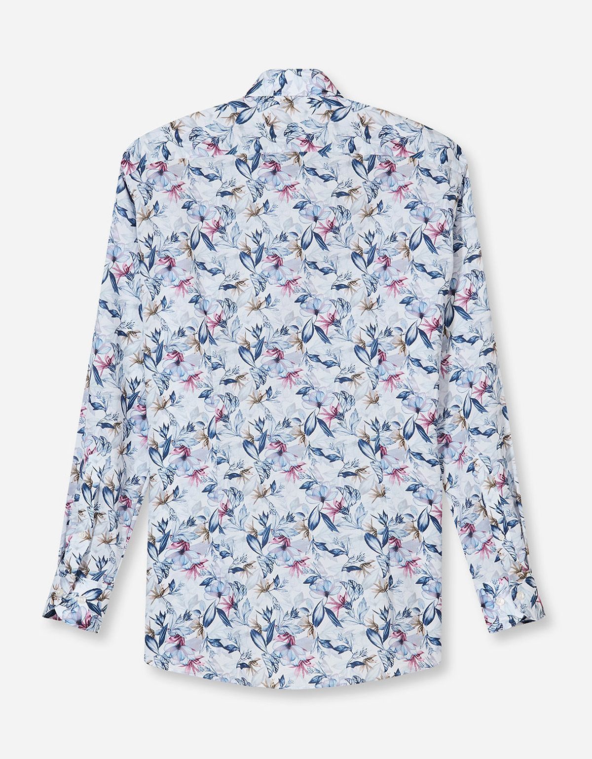 Рубашка с цветочным принтом OLYMP Luxor полуприлегающая | купить в интернет-магазине Olymp-Men