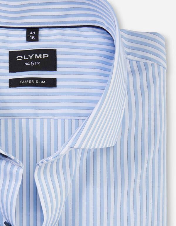 Рубашка мужская в полоску OLYMP №6 супер слим | купить в интернет-магазине Olymp-Men